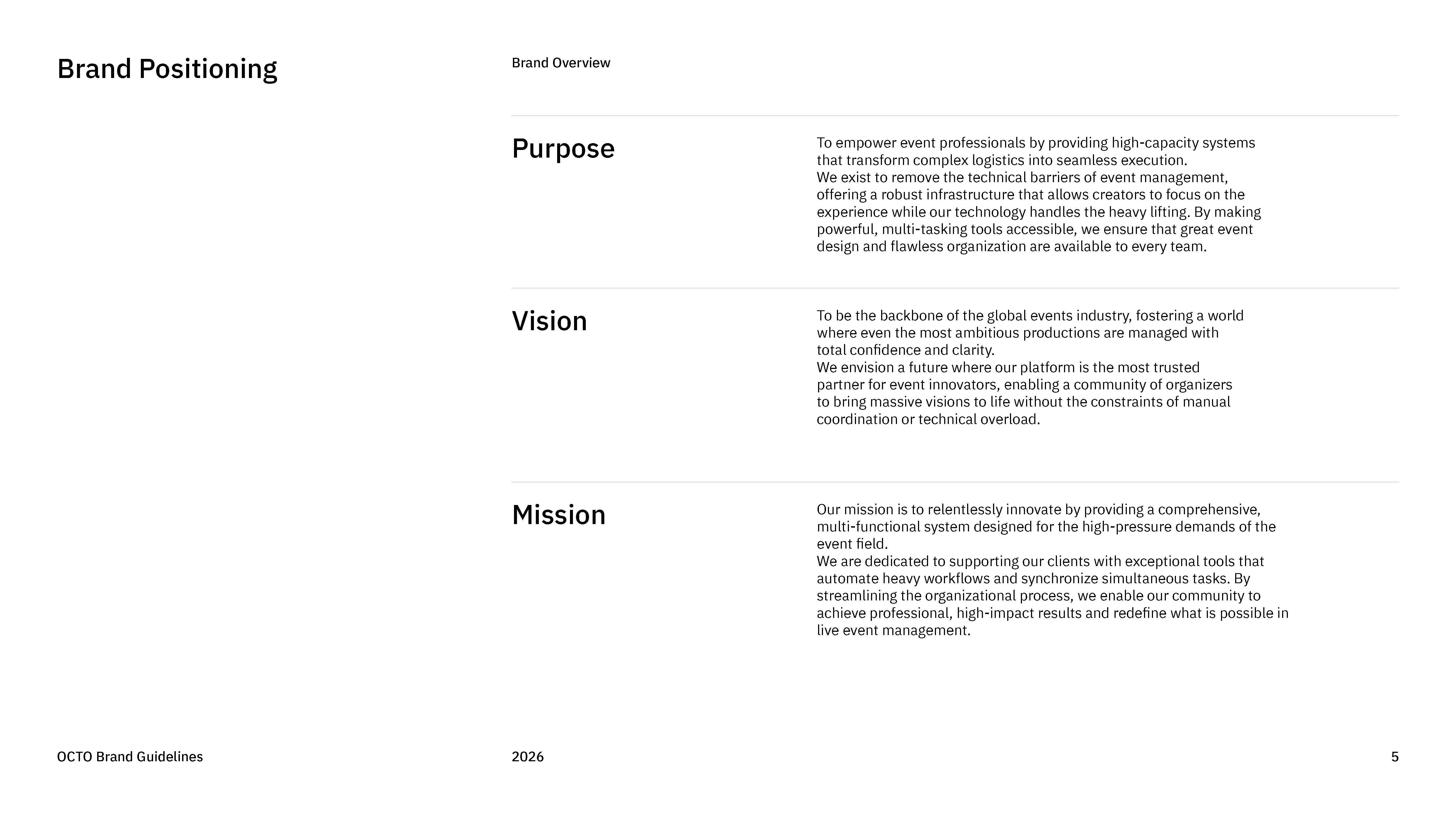 OCTO branding page 5